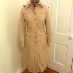 Vintage tan trench coat